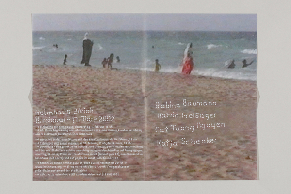 Peter Muster - Anna Albisetti & Franziska Burkhardt - Einladungskarte/Faltblatt