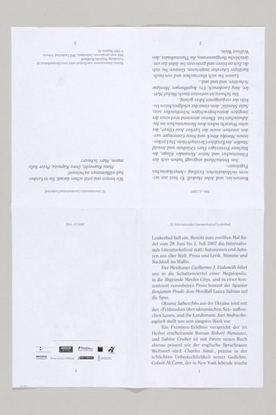 Peter Muster - Anna Albisetti & Franziska Burkhardt - Plakat/Faltblatt A3