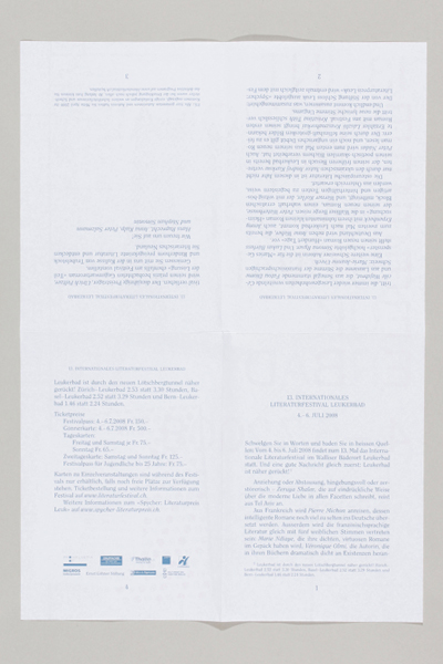 Peter Muster - Anna Albisetti & Franziska Burkhardt - Plakat/Faltblatt A3