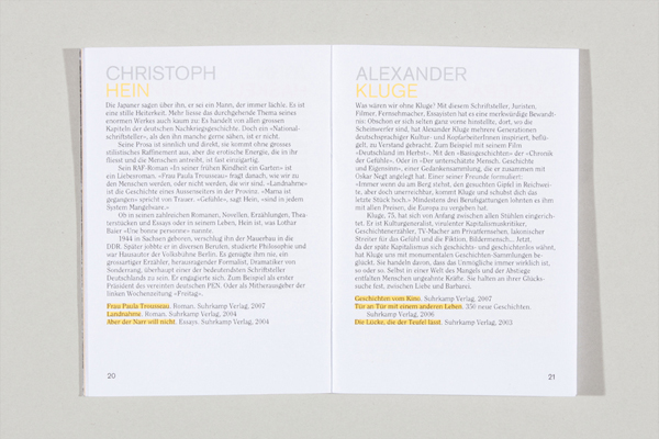 Peter Muster - Anna Albisetti & Franziska Burkhardt - Programmheft